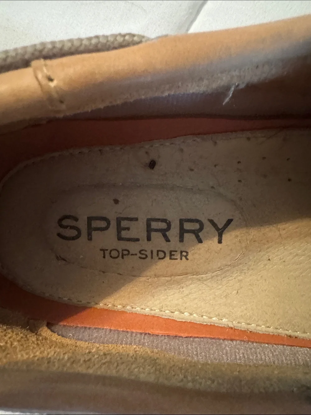 Sperry Men’s Brown and Beige Leather Boat Shoes